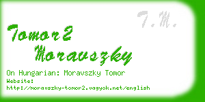 tomor2 moravszky business card